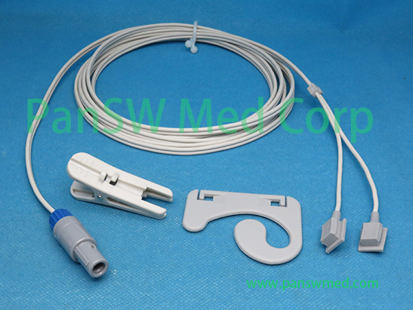 Compatible Biolight M6 M12 M69 multi-site SpO2 sensor with 3m cable