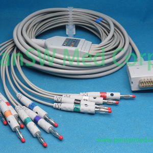 Compatible Burdick EK10 ECG Cable AHA Banana - PanswMed