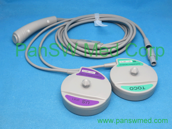 Compatible Contec Fetal Transducer 6pins Dual Keys - PanswMed