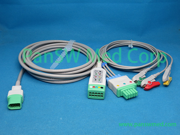 Compatible Datascope ECG Trunk Leads 3leads IEC 3