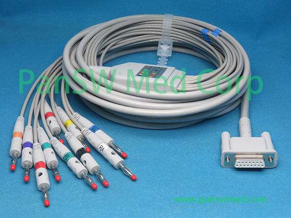 Compatible Dixtal EP-3 DX-203 ECG cable AHA banana - PanSW Medical