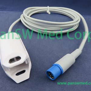 Compatible Dräger 6002XL adult clip SpO2 sensor - PanSW Medical
