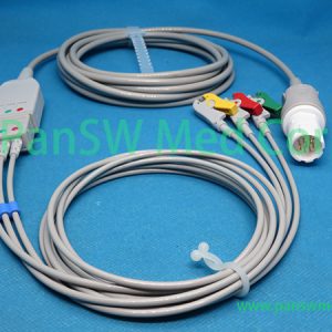 Compatible Drager ECG Trunk Leads 3lead IEC – PanswMed