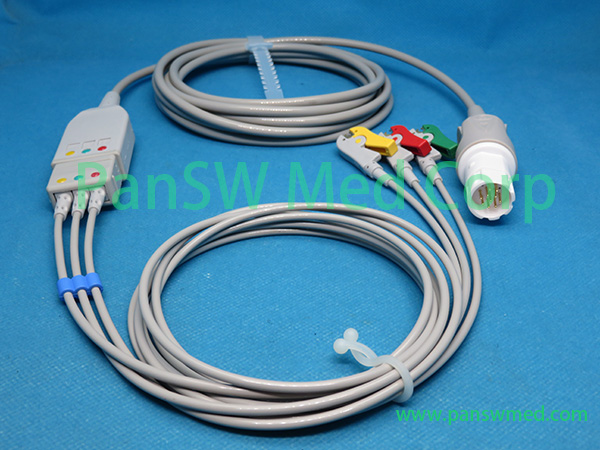 Compatible Drager ECG Trunk Leads 3lead IEC – PanswMed