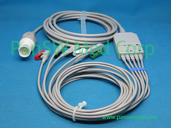 Compatible Drager ECG Trunk Leads 5leads IEC Clip – PanswMed