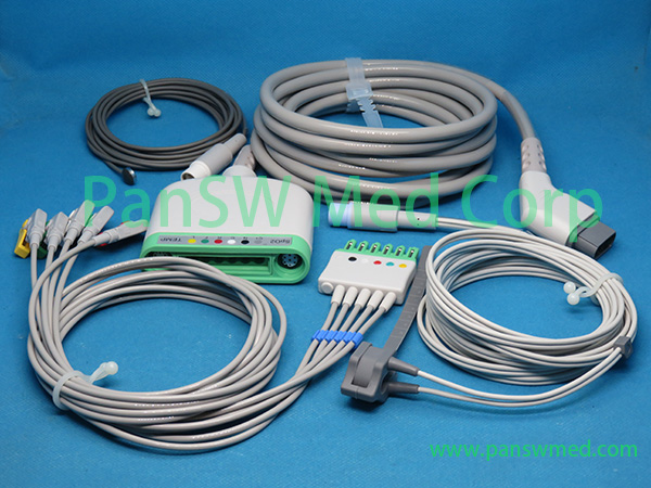Compatible Dräger MS20093 MultiMed Plus pod trunk ECG SpO2 temperature - PanSW Medical