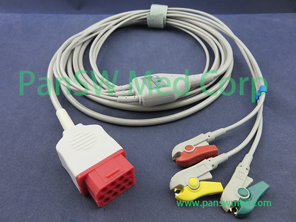 Compatible Ecg Cable Bionet Bm 5 IEC 3leads Clip – PanswMed