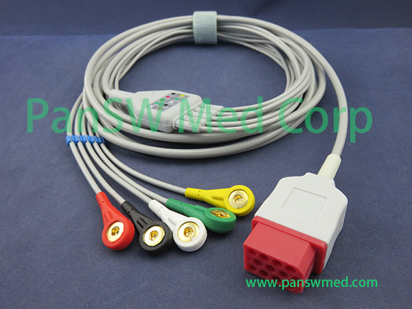 Compatible Ecg Cable Bionet Bm 5 IEC Snap – PanswMed