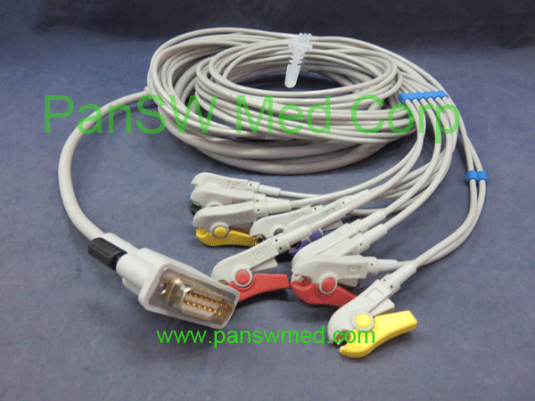 Compatible Ecg Cable 10-lead Cardiette Cardioline IEC Color Clip – PanswMed