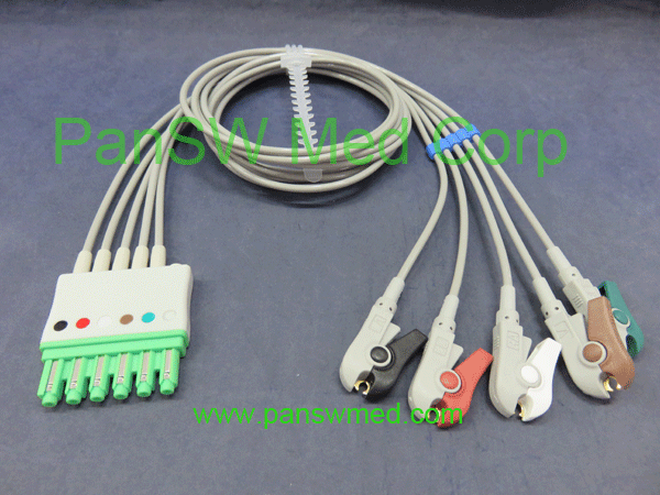 Compatible ECG leads For Siemens Dräger XDX 10030G – Pan-SWMed