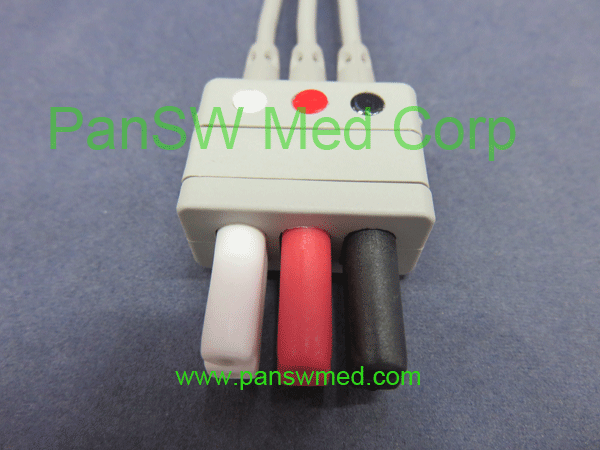 Compatible Siemens three Lead ECG leadwire set