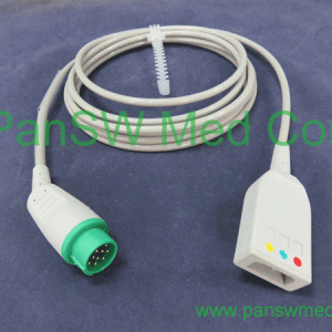 Compatible Fukuda ECG Trunk Cable 3 Leads IEC ESU TYPE – PanswMed