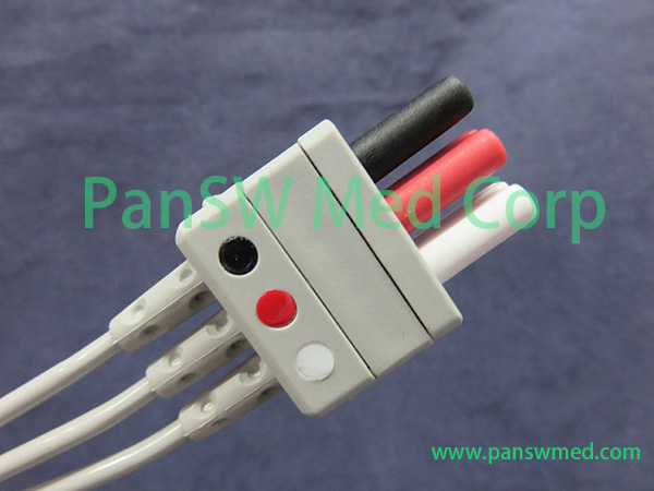 Compatible Fukuda Siemens ECG 3-lead AHA connector