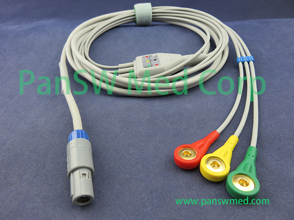 Compatible huntleigh SC750 SC1000 ECG CABLE