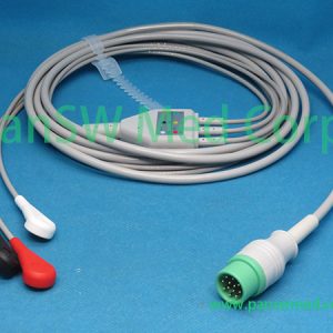 Compatible Infinium Omni Cleo ECG cable AHA Snap 3-lead – PanswMed