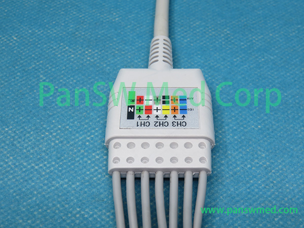 Labtech Holter 7-lead IEC cable close-up 8