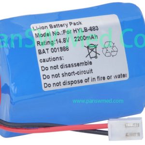 Compatible Li-ion Battery for Biocare ECG-1200 – HYLB-683, 14.8V 2200mAh