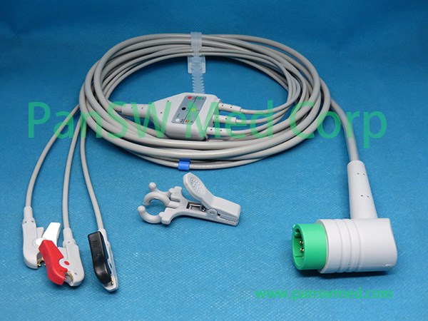 Compatible Medtronic Physio Control ECG cable 11110-000029; 11110-000066