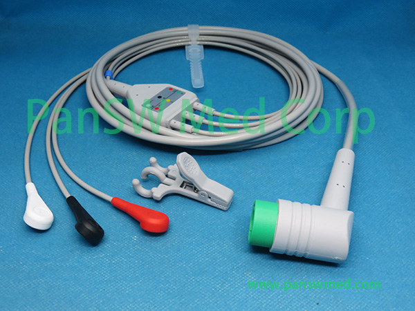 Compatible Medtronic Physio Control ECG cable 11110-000029; 11110-000066