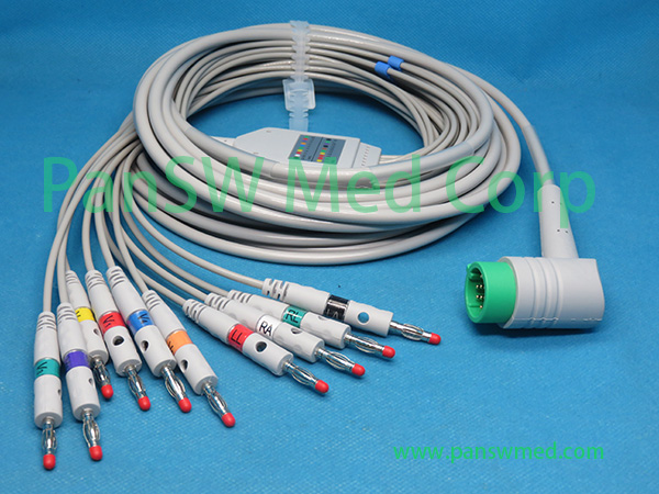 Compatible Medtronic ECG Cable 10-lead AHA Banana – PanswMed