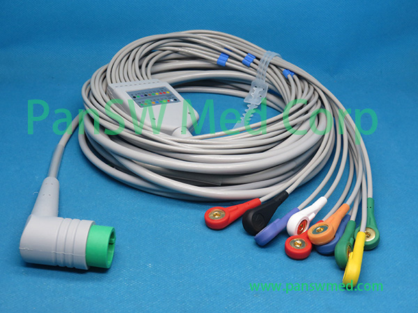 Compatible Medtronic ECG Cable 10-lead AHA Snap – PanswMed