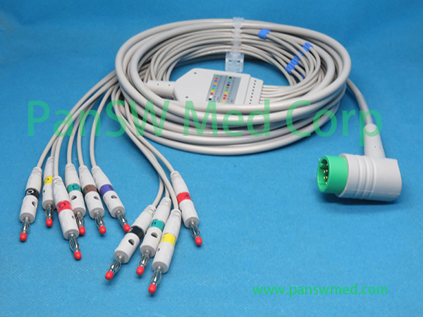 Compatible Medtronic ECG Cable 10-lead IEC Banana 3 – PanswMed