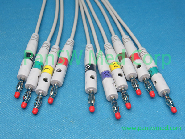 Compatible Medtronic Ecg Cable Ten Leads Iec Banana – Pan-SW Med