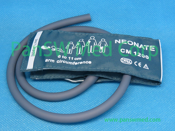 Compatible Emtel neonatal NIBP cuff single hose - PanSW Medical