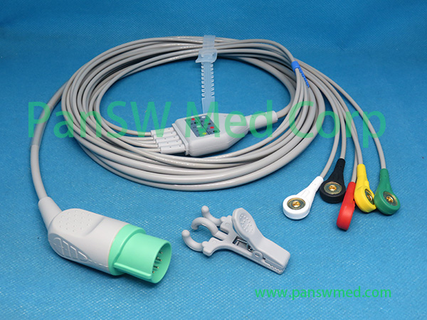 Compatible Nihon Kohden BC 765V Ecg Cable IEC Snap - PanswMed