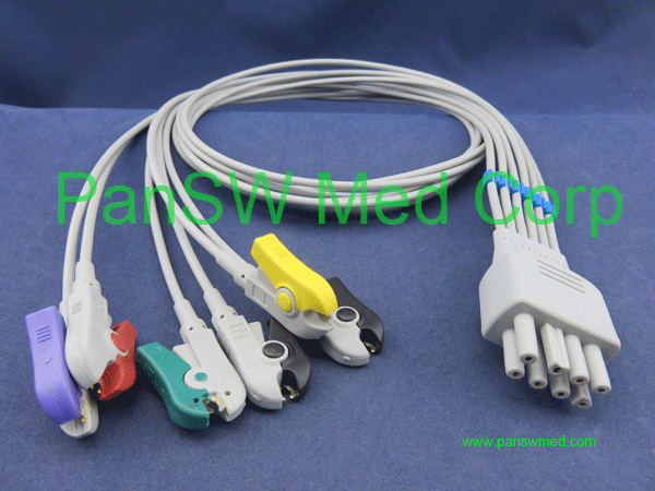 Compatible Nihon Kohden ECG cables, ECG trunk cables, leads and integrated cables