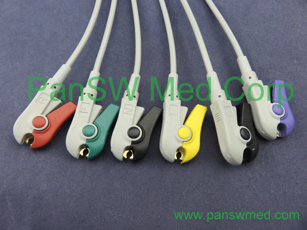 Compatible Nihon Kohden ECG cables, ECG trunk cables, leads and integrated cables