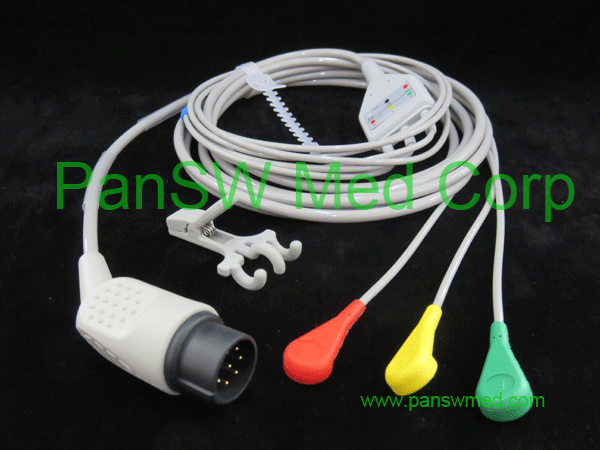 Compatible Nihon Kohden ECG cables, ECG trunk cables, leads and integrated cables