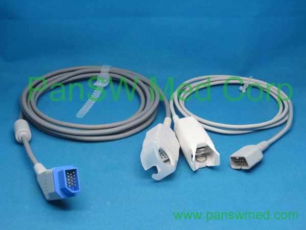 Compatible Nihon Kohden Spo2 Cable And Spo2 Sensor 3 – Pan-SW Med