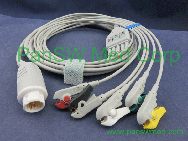 Compatible Philips ECG leads, ECG trunk cables and integrated cables