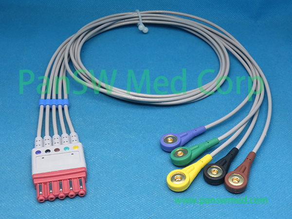 Compatible Philips M1602A ECG Leads IEC Snap - PanswMed