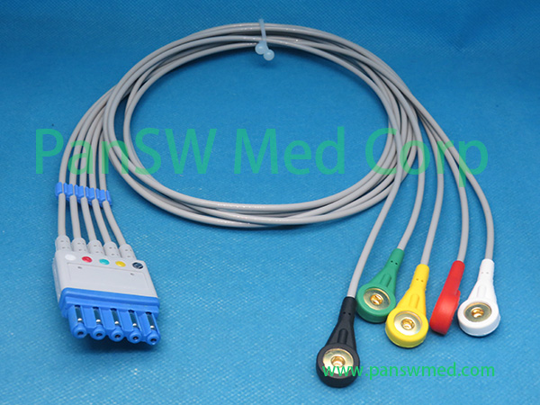 Compatible Philips M 1973A ECG Leads IEC Snap – PanswMed