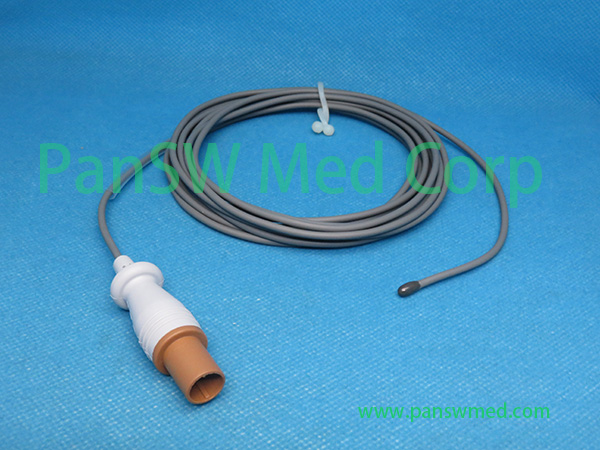 Compatible Philips IntelliVue M3000A M3001A M3002A patient monitor skin temperature probe with 3 meter cable