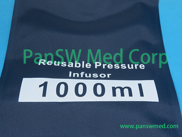 Reusable 1000 ml pressure infusor bag front view