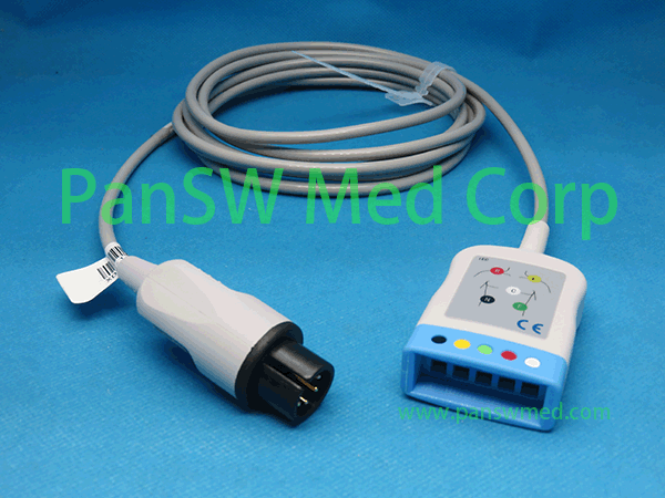 Compatible GE Marquette Pro1000 3-lead ECG trunk cable