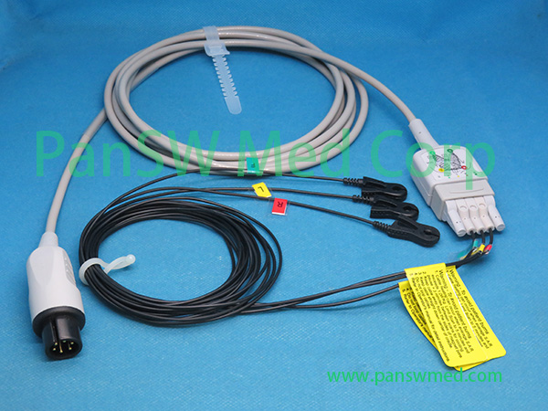 Compatible MRI use radiolucent ECG leads