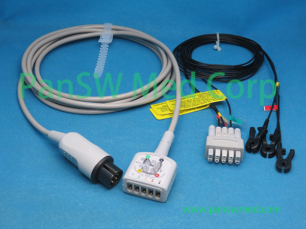 Compatible MRI use radiolucent ECG leads
