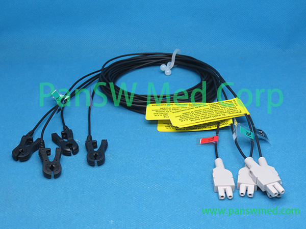 Compatible MRI use radiolucent ECG leads