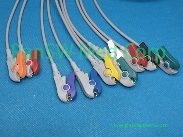 Compatible Schiller Defigard ECG Cable 10-lead Grabber AHA – PanswMed