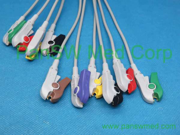 Compatible Schiller Defigard 5000 10-Lead ECG Cable application view