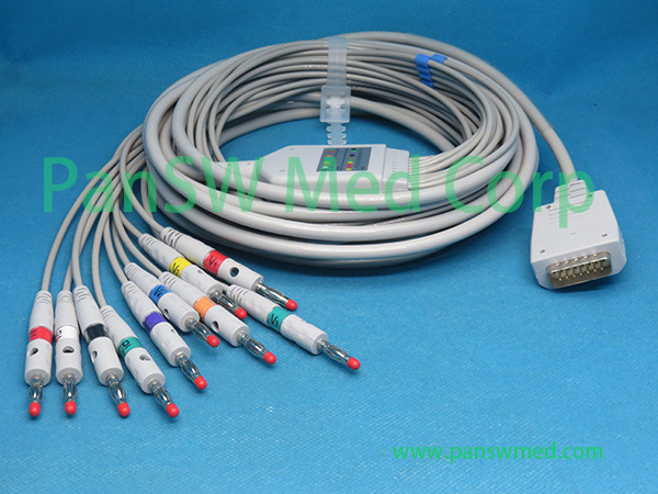 Compatible Shanghai Kohden Bj902D Ecg Cable Aha Banana – Pan-SW Med
