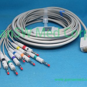 Compatible Shanghai Kohden ECG machine Patient Cable