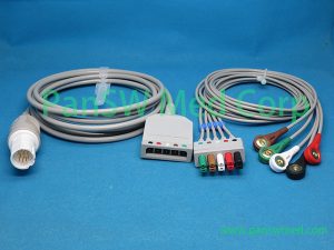 Compatible Siemens Drager PM8060 ECG Trunk Leads AHA Snap - PanswMed