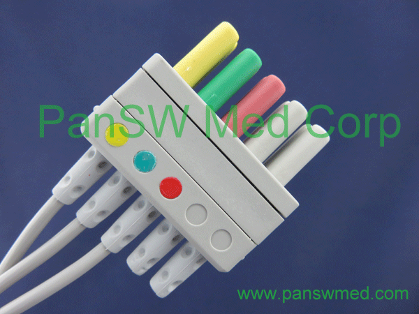 Compatible Siemens three Lead ECG leadwire set