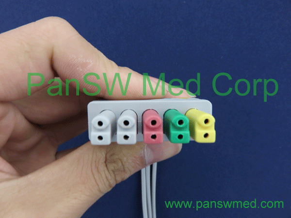 Compatible Siemens three Lead ECG leadwire set