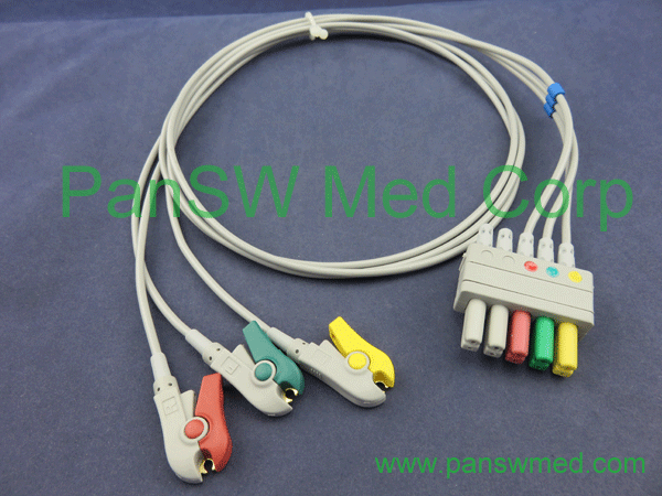 Compatible Siemens three Lead ECG leadwire set